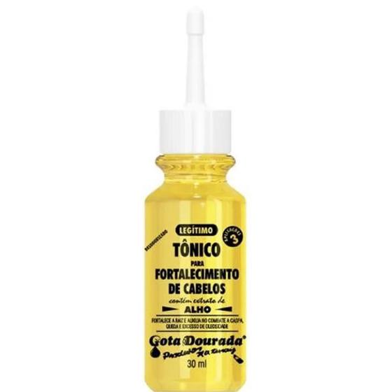 Gota Dourada Tônico Fortalecimento Alho 30ml - Tônico Capilar ...