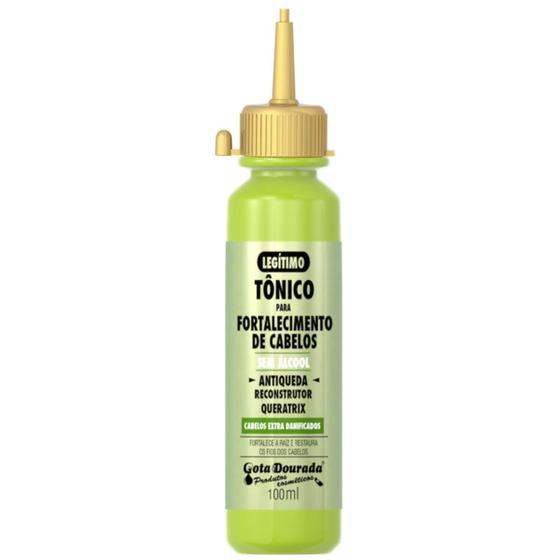 Gota Dourada Tônico Fortalecimento Antiqueda 100ml Imagem de Gota Dourada Tônico Fortalecimento Antiqueda 100ml