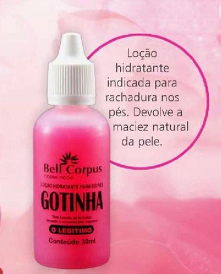 Imagem de Gota Milagrosa Hidratante Para Pés Gotinha o Legitimo 30ml - Bell Corpus