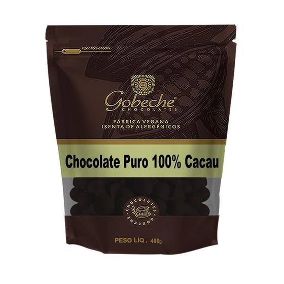 Imagem de Gotas Chocolate Puro 100% Cacau Gobeche - 400g