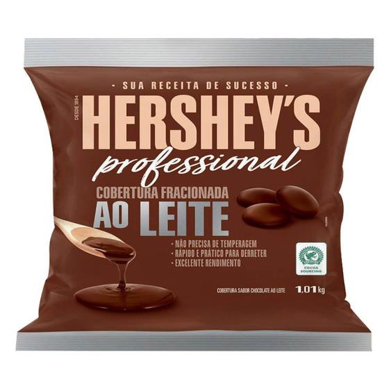 Gotas de Chocolate Cobertura Fracionada Ao Leite 1,01kg - Hersheys Professional Menor preço em Gotas de Chocolate Cobertura Fracionada Ao Leite 1,01kg - Hersheys Professional