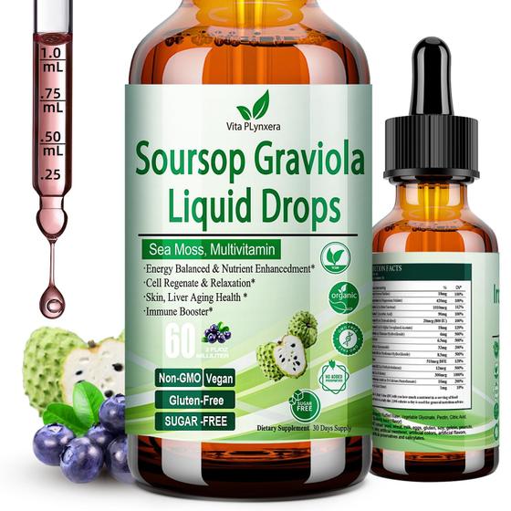 Imagem de Gotas líquidas Vita Plynxera Soursop Graviola, extrato de 60 ml