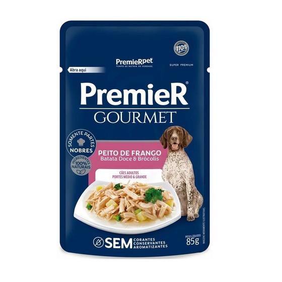 Imagem de Gourmet Cães Adultos Portes Médio e Grande Peito de Frango 85g - Premier