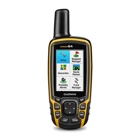 Imagem de GPS Esportivo Portátil Garmin GPSMAP 64 Preto e Amarelo com Tela de 2,6" e Memória Interna 4GB