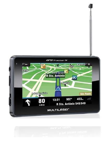 Imagem de GPS Multilaser 4.3 Polegadas Touchscreen c/ TV + FM - GP034