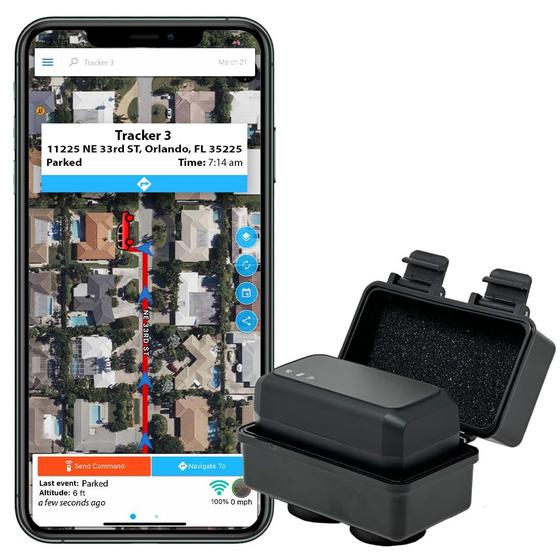 Imagem de GPS Tracker Optimus 3.0 com bateria de 1 mês e estojo à prova d'água