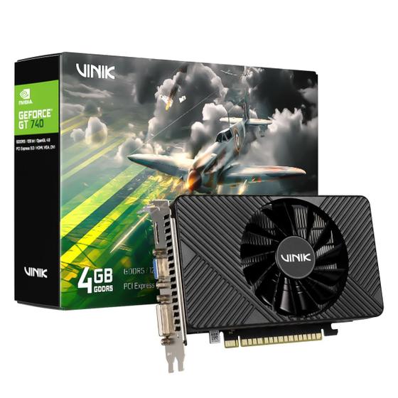 Gpu Nvidia Geforce Gt740 4gb Gddr5 128 Bit Single Fan - Gpuk7404gbfsf1 - VINIK