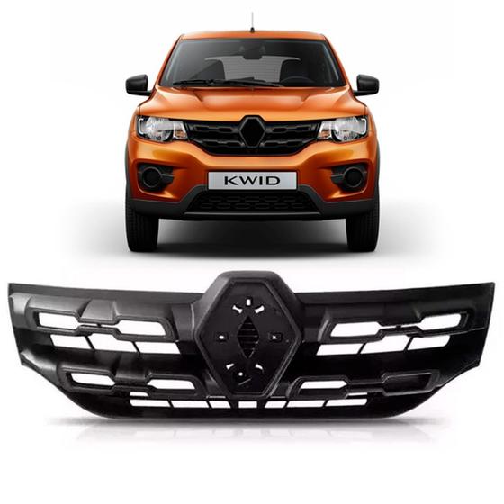 Grade central renault kwid 2017 2018 2019 2020 preta RETROVEX