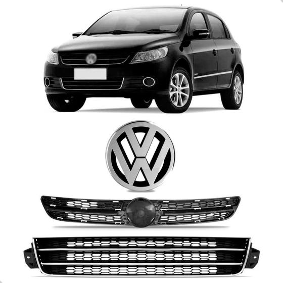 Imagem de Grade Com Emblema Gol G5 2009 A 2012 Inferior C/ Friso