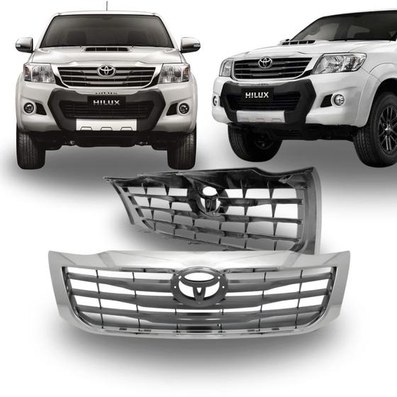 Imagem de Grade Cromada Importada Hilux Srv 12/15
