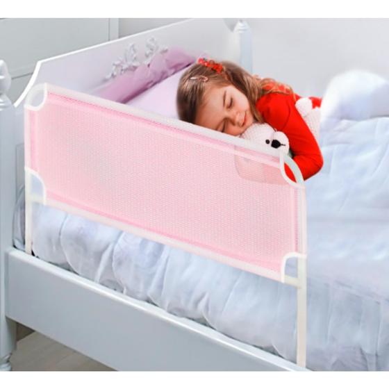 Imagem de Grade De Cama Com Tela de Proteção 54CM de altura - Para Crianças e Idosos Cama Normal Ou Box G