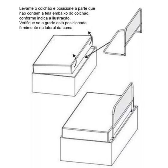 Imagem de Grade de Proteção para Cama Protege Bebês