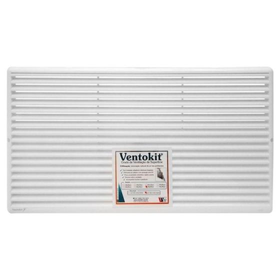 Imagem de Grade de Ventilação de Superfície 44x24cm Com Tela Ventokit - Wdb Westaflex