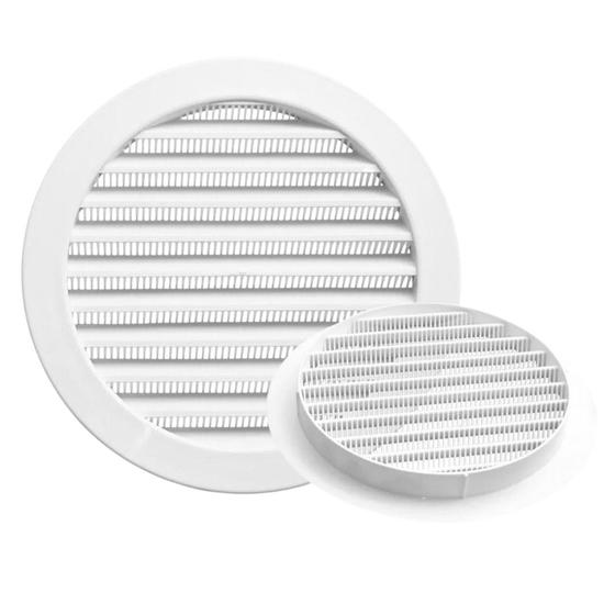 Imagem de Grade de Ventilação Redonda Itc 20x20cm Com Tela GR200