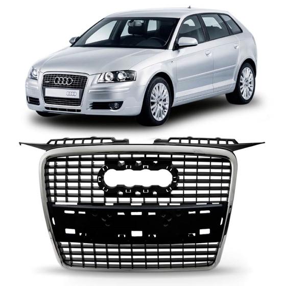 Grade Dianteira Audi A3 2006 2007 2008 Menor preço em Grade Dianteira Audi A3 2006 2007 2008