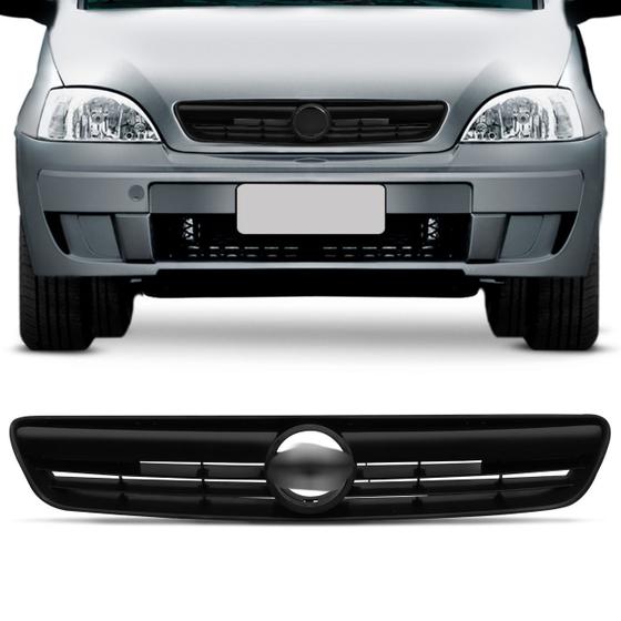 Grade Dianteira Corsa Hatch Sedan 2003 a 2012 Montana 2003 a 2010 Preta Emblema Menor preço em Grade Dianteira Corsa Hatch Sedan 2003 a 2012 Montana 2003 a 2010 Preta Emblema