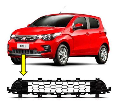Imagem de Grade Dianteira Inferior Para-choque Fiat Mobi 2016 2017 2018 2019 2020 2021
