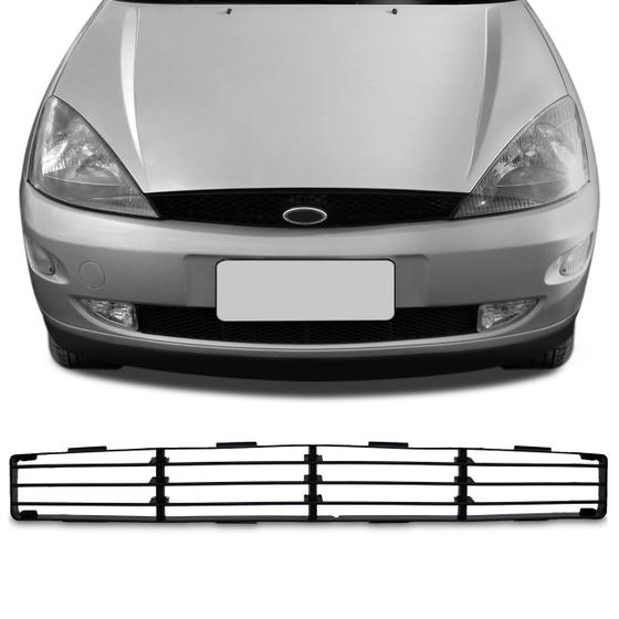 Grade Dianteira Inferior Parachoque Focus Hatch Sedan 1999 2000 2001 2002 2003 Preto com Furo Milha Menor preço em Grade Dianteira Inferior Parachoque Focus Hatch Sedan 1999 2000 2001 2002 2003 Preto com Furo Milha