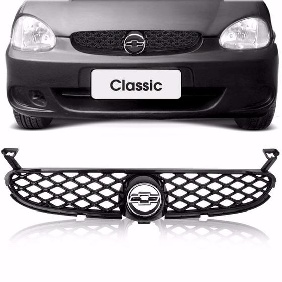 Imagem de Grade dianteira radiado + emblema corsa sedan hatch 01 02 03