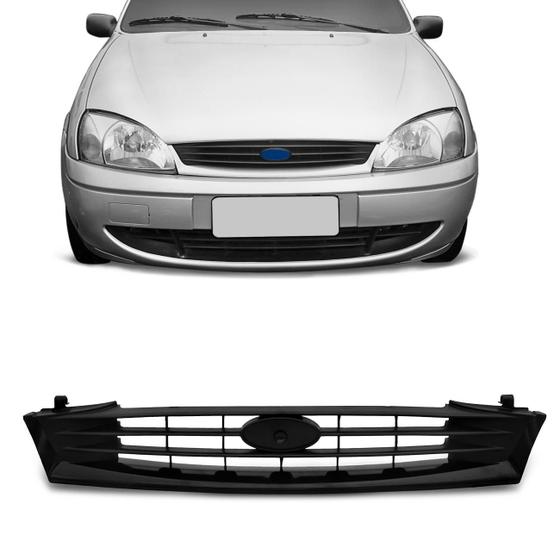 Grade Dianteira Radiador Ford Fiesta Hatch Sedan 2000 2001 2002 Preta Menor preço em Grade Dianteira Radiador Ford Fiesta Hatch Sedan 2000 2001 2002 Preta