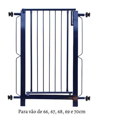 Grade e portão pet, cachorro, bebê, para vãos de 66cm a 70cm - Preto Menor preço em Grade e portão pet, cachorro, bebê, para vãos de 66cm a 70cm - Preto