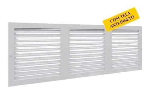 Grade Encaixe Ventilação Retangular 35x16cm C/tela Westaflex Menor preço em Grade Encaixe Ventilação Retangular 35x16cm C/tela Westaflex