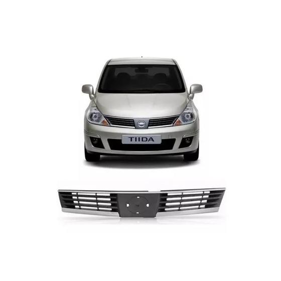 Imagem de Grade Frontal Nissan Tiida 2007 2008 2009 2010 Sem Emblema
