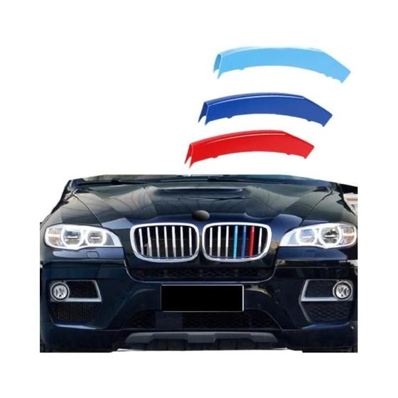 Imagem de Grade Frontal para BMW X1 X2 X3 X4 X5 X6 X7 - Kit 3 Peças Cromadas
