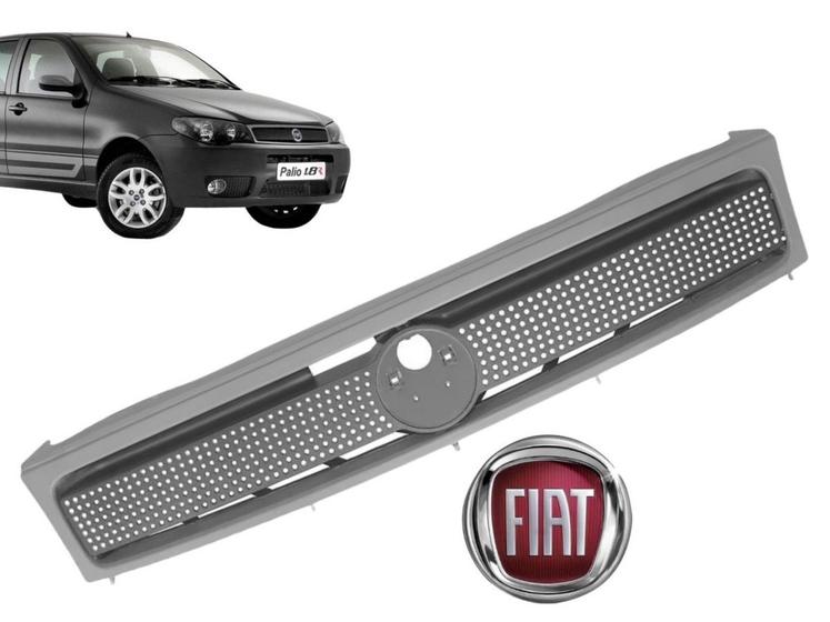 Imagem de Grade Palio Fire Flex 2005 2006 2007 2008 2009 2010 com Emblema FIAT - BLAWER