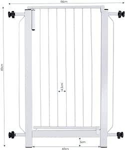 Imagem de Grade para Porta Segurança e Proteção de Bebes e Pets, vãos de 76cm 77cm 78cm 79cm 80cm - MASTER