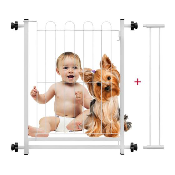 Imagem de Grade Portão Pet Proteção Cachorro Criança Cães 68 a 83cm