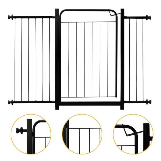 Grade Proteção Bebes Cachorro Criança Portão Pet Para Portas Escadas Com Extensores 1 de 15cm e 1 de 30cm Itagold