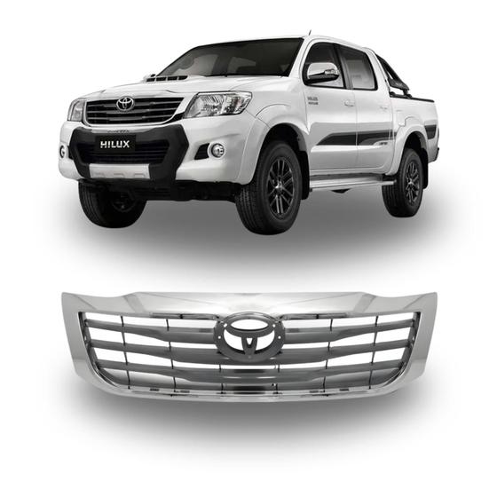 Imagem de Grade Radiador Hilux Cromada 2012 2013 2014 2015