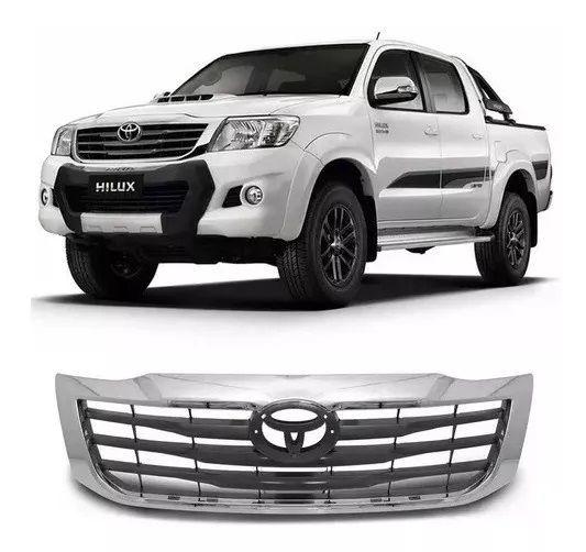 Imagem de Grade Radiador Hilux Srv Cromada Cinza 2012 2013 2014 2015