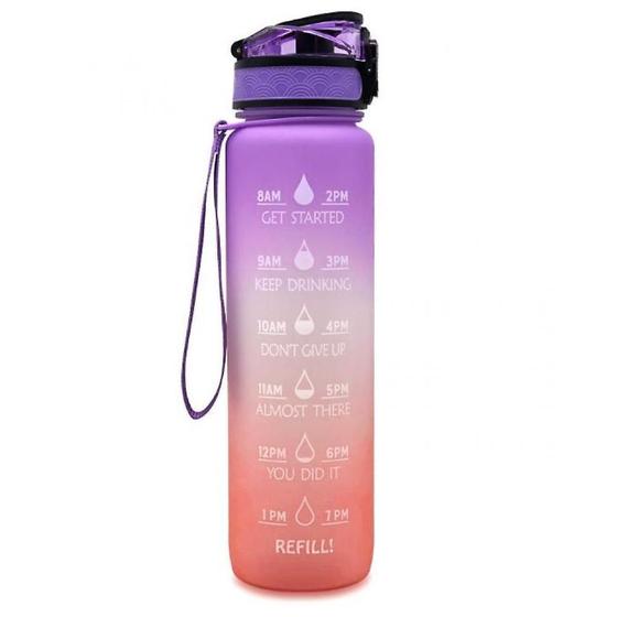 Imagem de Gradiente Frosted Travel Cup 1000ml Space Cup Grande Capacidade (Purpleorange)