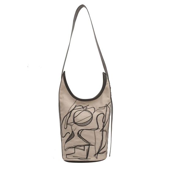 Imagem de Graffiti Casual Bucket Bag, Trendy Messenger Bag Women's