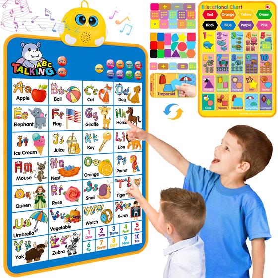 Imagem de Gráfico de Parede Educativo GaHoo Talking ABC 123s - Azul
