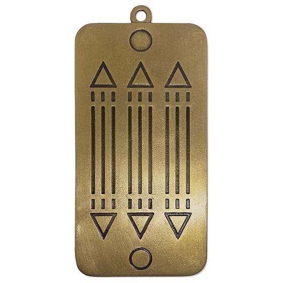 Imagem de Gráfico Radiestesia Radiônica Símbolo Luxor Harmonizador de Ambiente Cor Ouro Velho