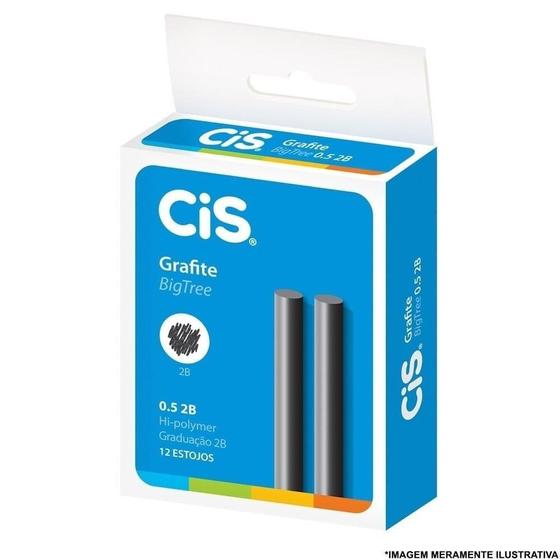 Imagem de Grafite Cis 0,5mm 2B - Embalagem com 12 Unidades