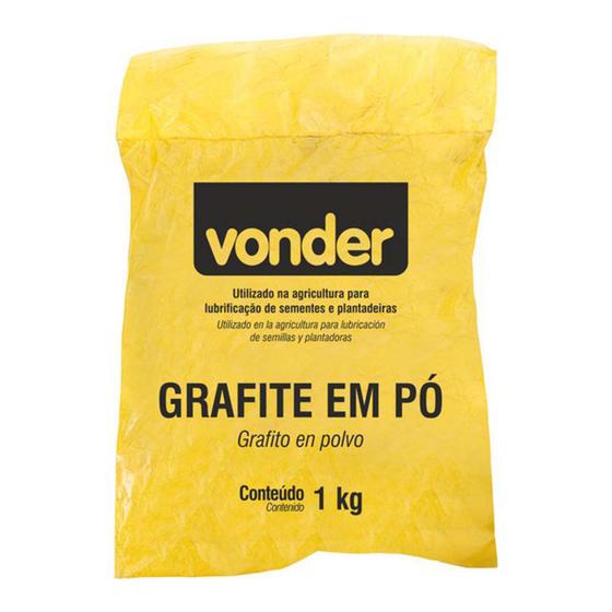 Imagem de Grafite Em Pó 1kg Vonder Lubrificação Sementes Agricultura