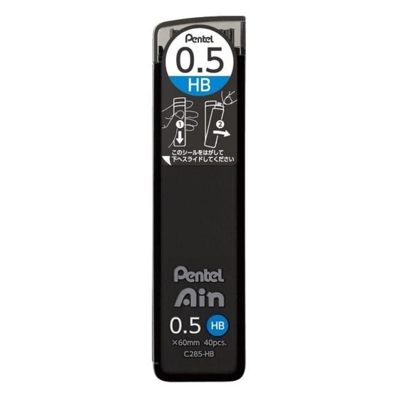 Imagem de Grafite Pentel Ain Stein 0.5Mm Hb com 40 Unidades