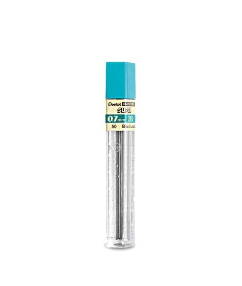 Imagem de Grafite Pentel Hi Polymer Super 2B 0.7mm Com 12 Minas Compatível com Várias Lapiseiras
