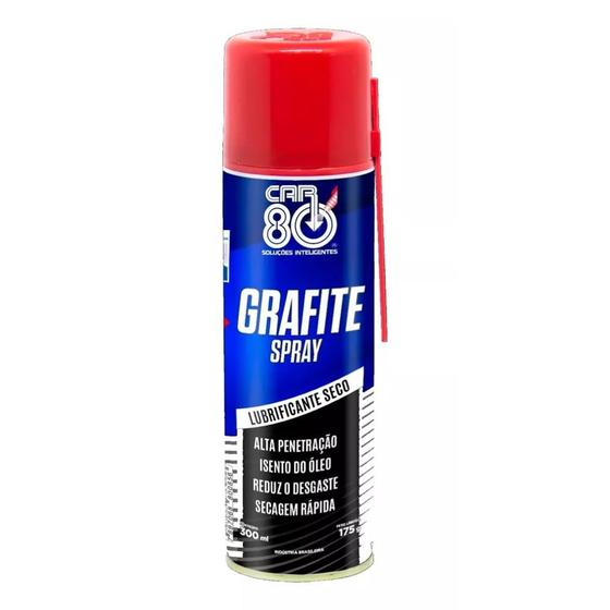 Imagem de Grafite Spray Car 80 Lubrificante A Seco 300ml Uso Geral