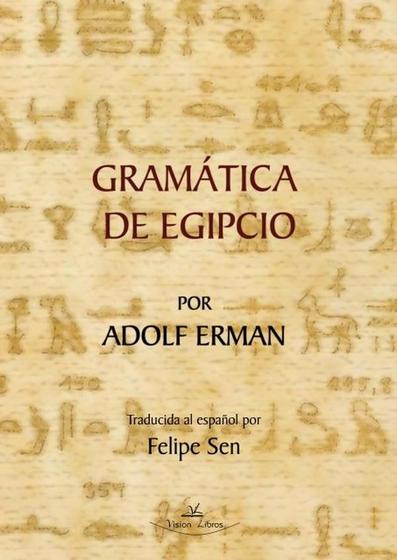 Imagem de Gramática de Egipcio por Adolf Erman - Grupo editor Visión Net