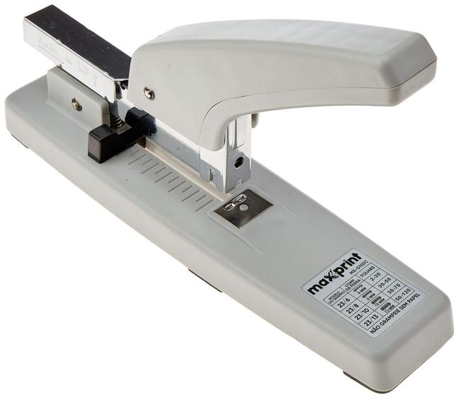 Grampeador 23/6 23/8 23/10 23/13 mxg100c metal 30 a 100fls 71000002 - MAXPRINT Menor preço em Grampeador 23/6 23/8 23/10 23/13 mxg100c metal 30 a 100fls 71000002 - MAXPRINT
