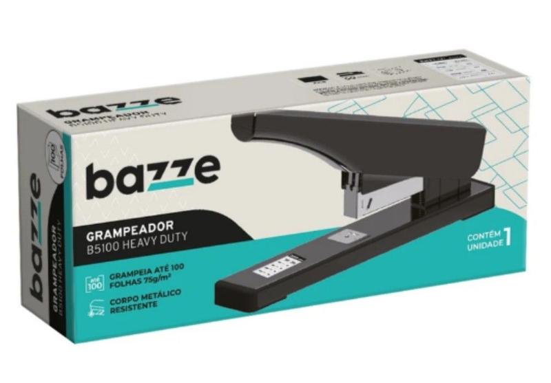 Imagem de Grampeador Metal B5100 100 Folhas Bazze 904645