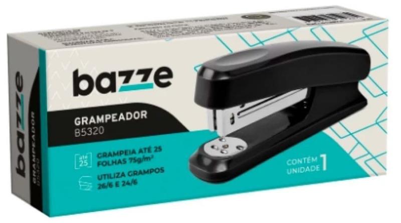 Imagem de Grampeador Metal B5320 25 Folhas Bazze