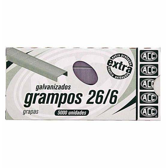 Imagem de Grampo 26/6 galvanizado c/ 5000 un  acc