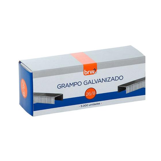 Imagem de Grampo Brw 26/8 galvanizado com 5000 grampos