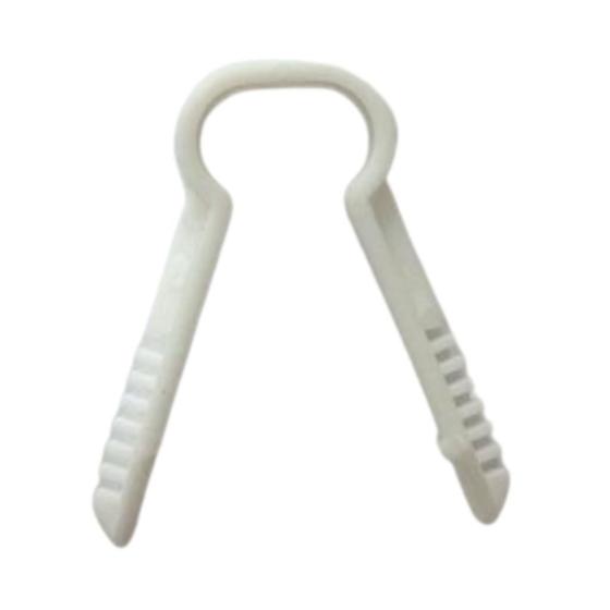 Imagem de Grampo Bucha Clamp fixa fio C8 Branco 50 UN.